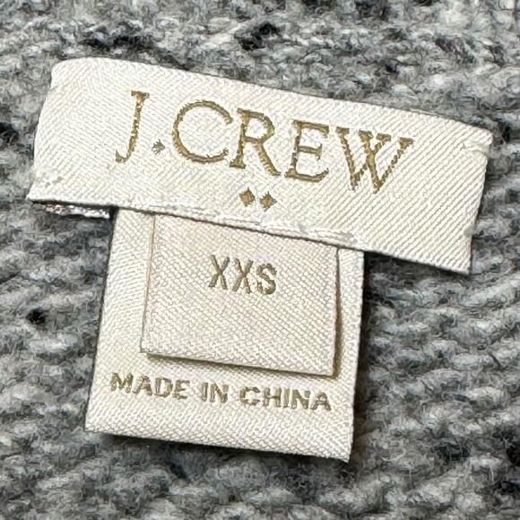J.Crew Factory Gray Donegal Gold Shimmer Lambswool Sweater XXS - Picture 8 of 9